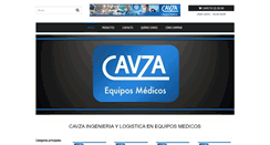 Desktop Screenshot of cavzatiendaequiposmedicos.com